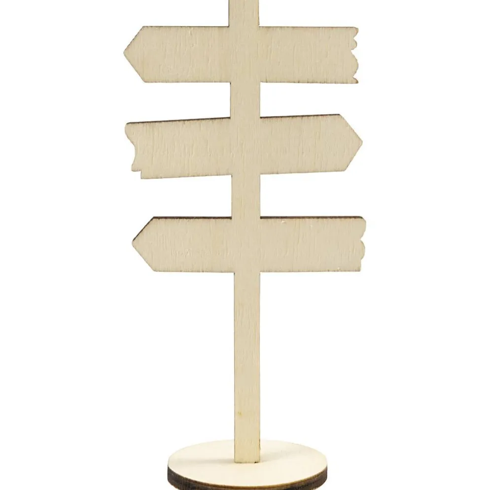 Skylt på fot, H: 12 cm, B: 6 cm, 1 st.