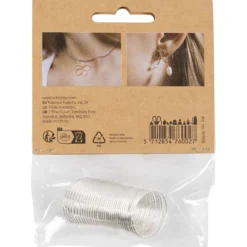 Smyckestråd, tjocklek 1 mm, försilvrad, 2.50 m/ 1 förp.