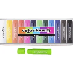 Soft Color Stick, L: 8 cm, mixade färger, 12 st./ 1 förp.