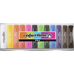 Soft Color Stick, L: 8 cm, mixade färger, 12 st./ 1 förp.