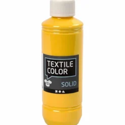 Solid textilfärg, täckande, gul, 250 ml/ 1 flaska