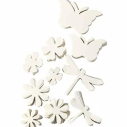 Sommarfigurer, stl. 4,5-12 cm, 240 g, vit, 362 st./ 1 förp.