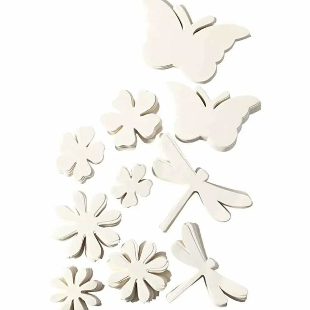 Sommarfigurer, stl. 4,5-12 cm, 240 g, vit, 362 st./ 1 förp.