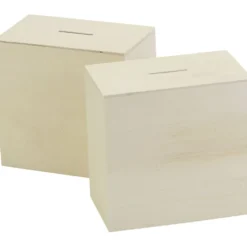 Sparbössor i trä, stl. 10x10x6 cm, 10 st./ 1 förp.