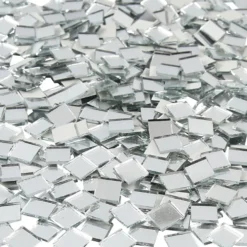 Spegelmosaik, stl. 10x10 mm, tjocklek 2 mm, 500 st./ 1 förp.
