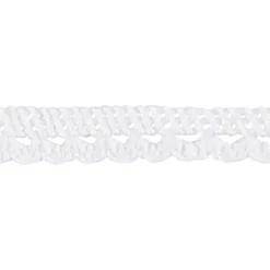 Spetsband, B: 10 mm, vit, 10 m/ 1 rl.