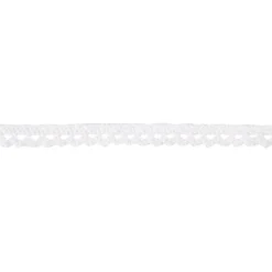 Spetsband, B: 10 mm, vit, 10 m/ 1 rl.