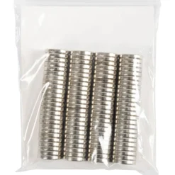 Stark magnet ”NdFeB” , Dia. 10 mm, tjocklek 2 mm, 100 st./ 1 förp.