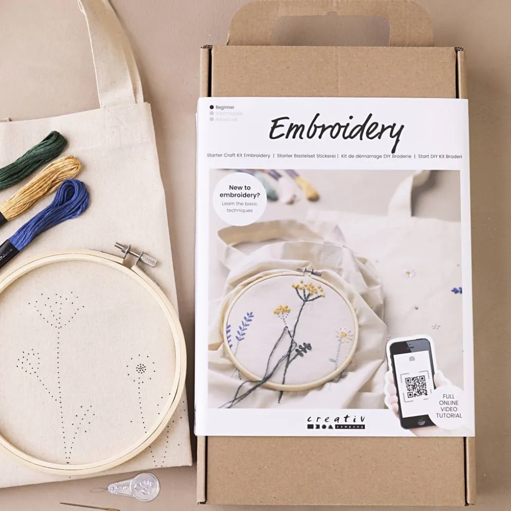 Start DIY Kit Broderi, Blommor, 1 förp.