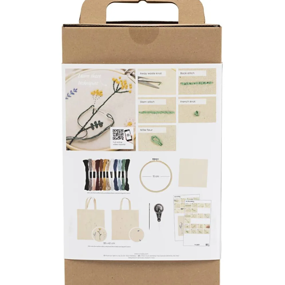 Start DIY Kit Broderi, Blommor, 1 förp.