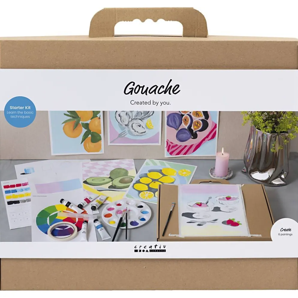 Start DIY Kit Gouache, Målningar, mixade färger, 1 förp.