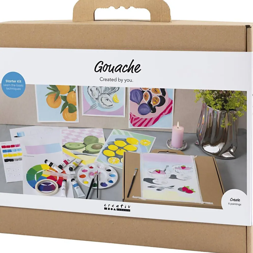 Start DIY Kit Gouache, Målningar, mixade färger, 1 förp.