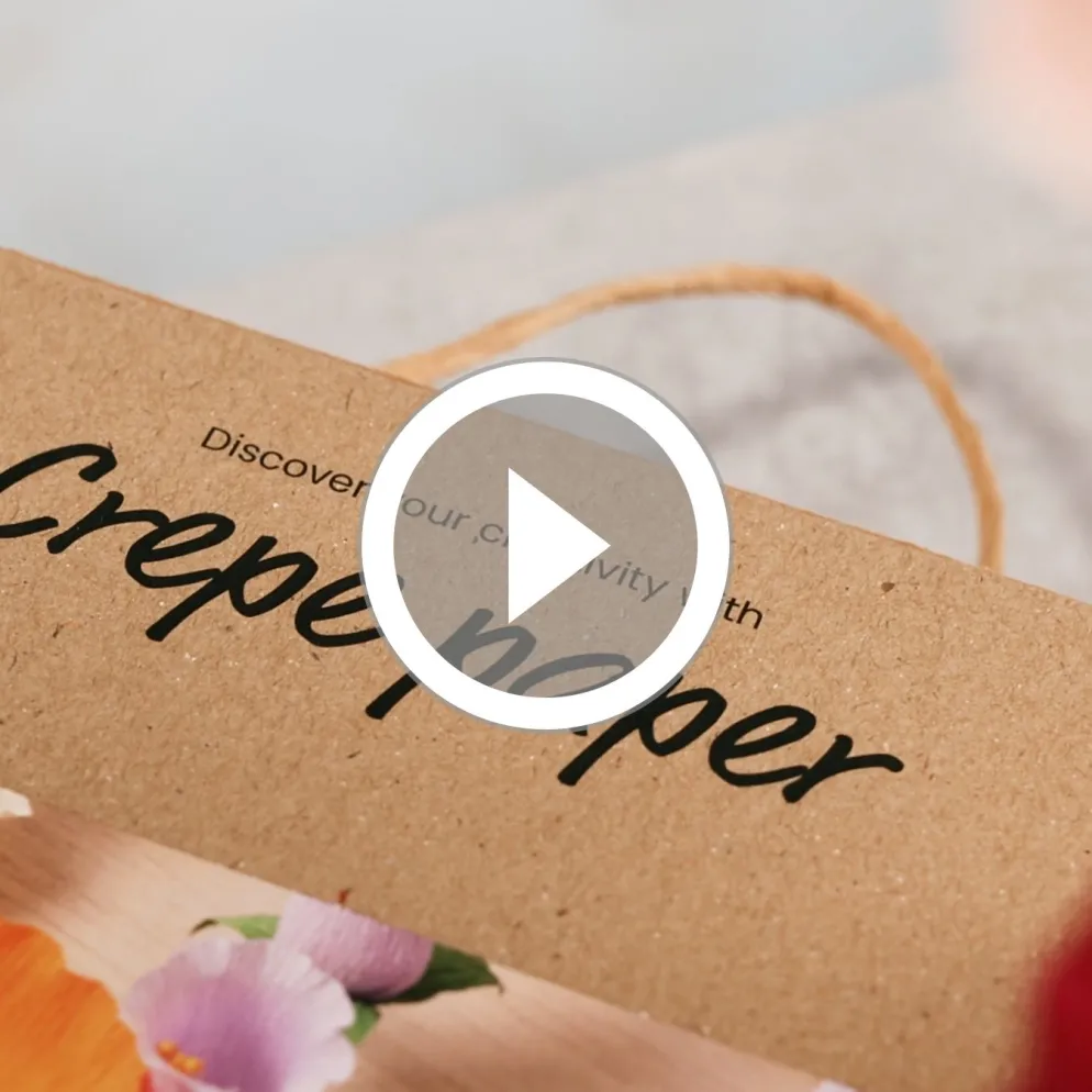 Start DIY Kit Kräppapper, mixade färger, 1 förp.
