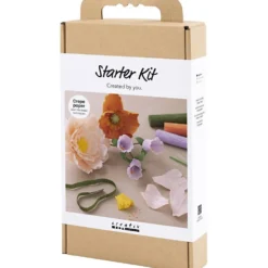 Start DIY Kit Kräppapper, mixade färger, 1 förp.