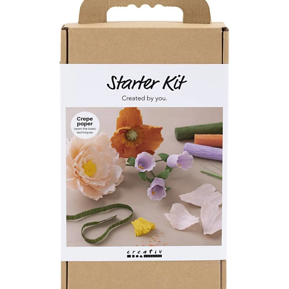 Start DIY Kit Kräppapper, mixade färger, 1 förp.