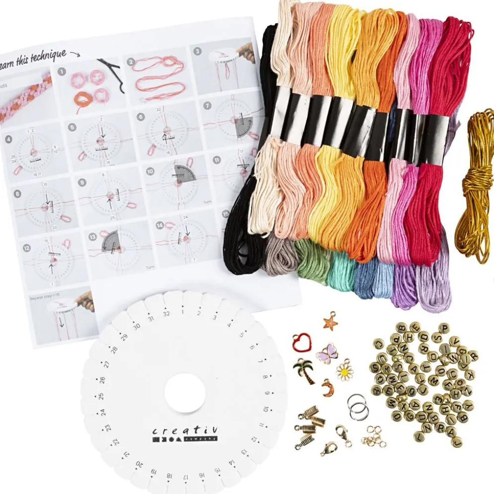 Start DIY Kit Kumihimo, Vänskapsarmband, 1 förp.