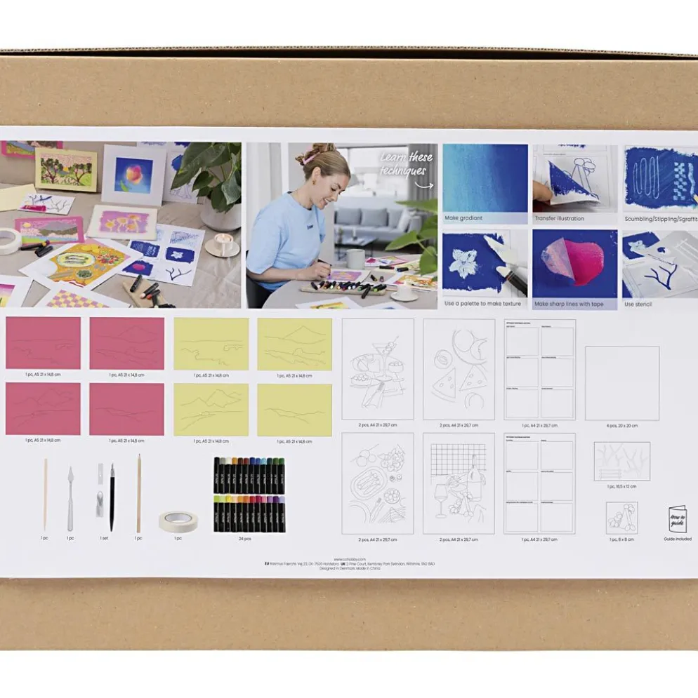 Start DIY Kit Oljepastell, mixade färger, 1 förp.