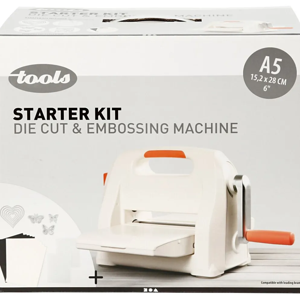 Start kit - Die Cut and Embossing Machine, A5, ark 155x210 mm, 1 set