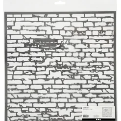 Stencil, mur, stl. 30,5x30,5 cm, tjocklek 0,31 mm, 1 ark
