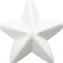 Stjärnor, B: 6 cm, vit, 50 st./ 1 förp.