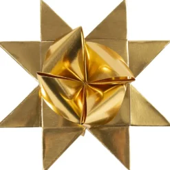 Stjärnstrimlor, L: 73 cm, B: 25 mm, Dia. 11,5 cm, metallguld, 50 st./ 1 förp.