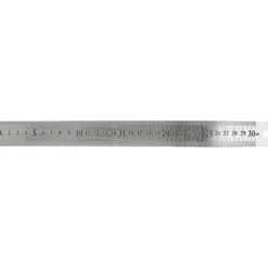 Stållinjal, L: 30 cm, 1 st.