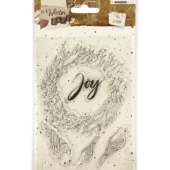 Stämpelmotiv, joy, stl. 10,5x15 cm, 1 ark