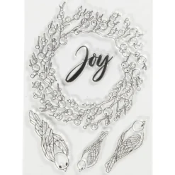 Stämpelmotiv, joy, stl. 10,5x15 cm, 1 ark