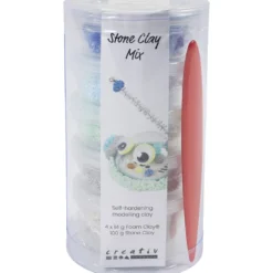 Stone Clay Mix, blå/grön harmoni, 1 förp.