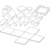 Stora skumklossar, H: 80 cm, L: 80 cm, B: 80 cm, 17 delar/ 1 förp.