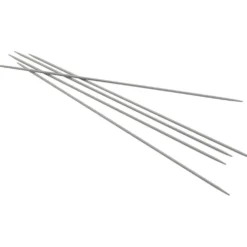 Strumpstickor i aluminium, L: 20 cm, stl. 2 mm, 5 st./ 1 förp.