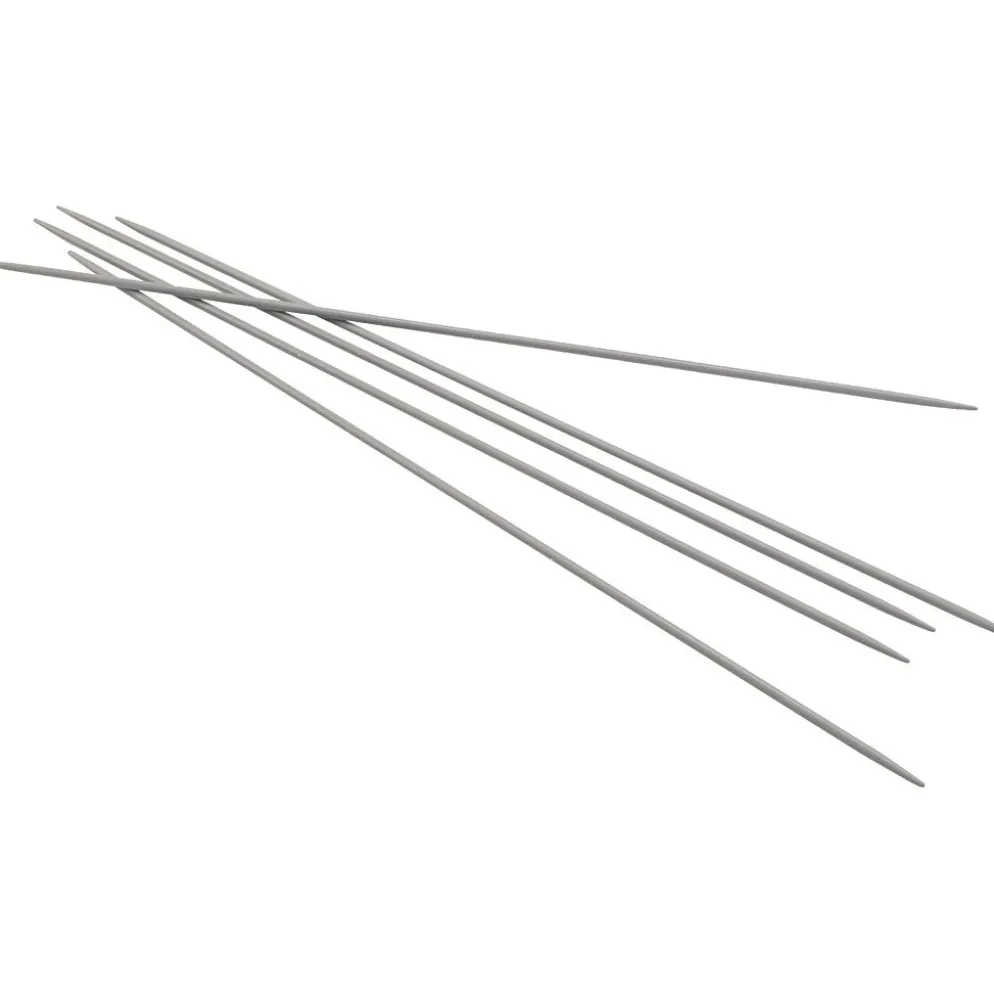 Strumpstickor i aluminium, L: 20 cm, stl. 2 mm, 5 st./ 1 förp.