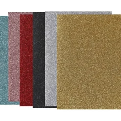 Stryktyg, ark 148x210 mm, glitter, mixade färger, 6x10 ark/ 1 förp.