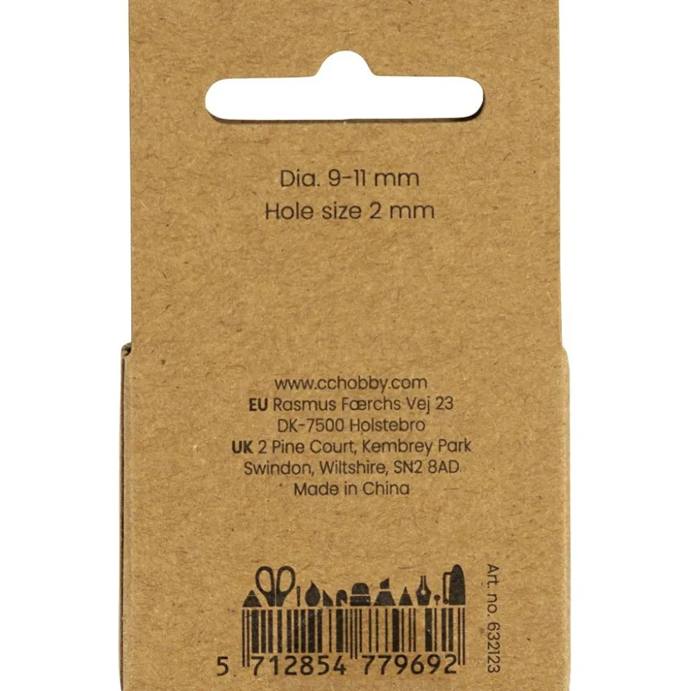 Sötvattenspärlor, Dia. 9-11 mm, Hålstl. 2 mm, Längsgående perforering, pärlemor, 13 st./ 1 förp.
