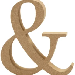 Tecken, &, H: 8 cm, tjocklek 1,5 cm, 1 st.