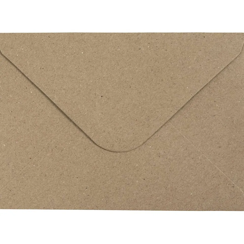 Återvunnet kuvert, kuvertstl. 11,5x16 cm, 120, natur, 50 st./ 1 förp.