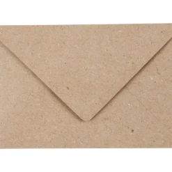 Återvunnet kuvert, kuvertstl. 7,8x11,5 cm, 120 g, natur, 50 st./ 1 förp.