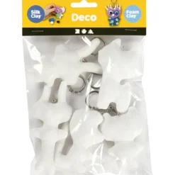 Textilfigurer med nyckelring, H: 6-10 cm, 5 st./ 1 förp.