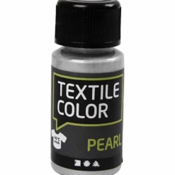 Textilfärg, pärlemor, silver, 50 ml/ 1 flaska