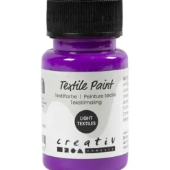 Textilfärg, semi opaque, neonlila, 50 ml/ 1 flaska