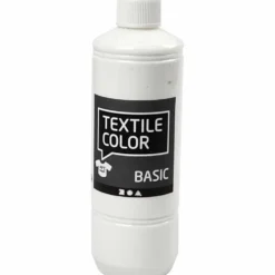 Textilfärg, vit, 500 ml/ 1 flaska