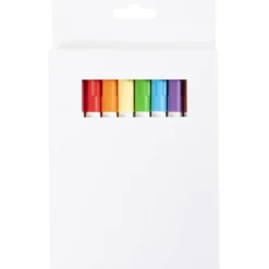 Textilpennor, spets 1 mm, starka färger, 10 st./ 1 förp.
