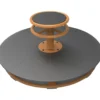 TopTrike by beleduc Karusell, H: 360 mm, Dia. 850 mm, gul, 1 st.