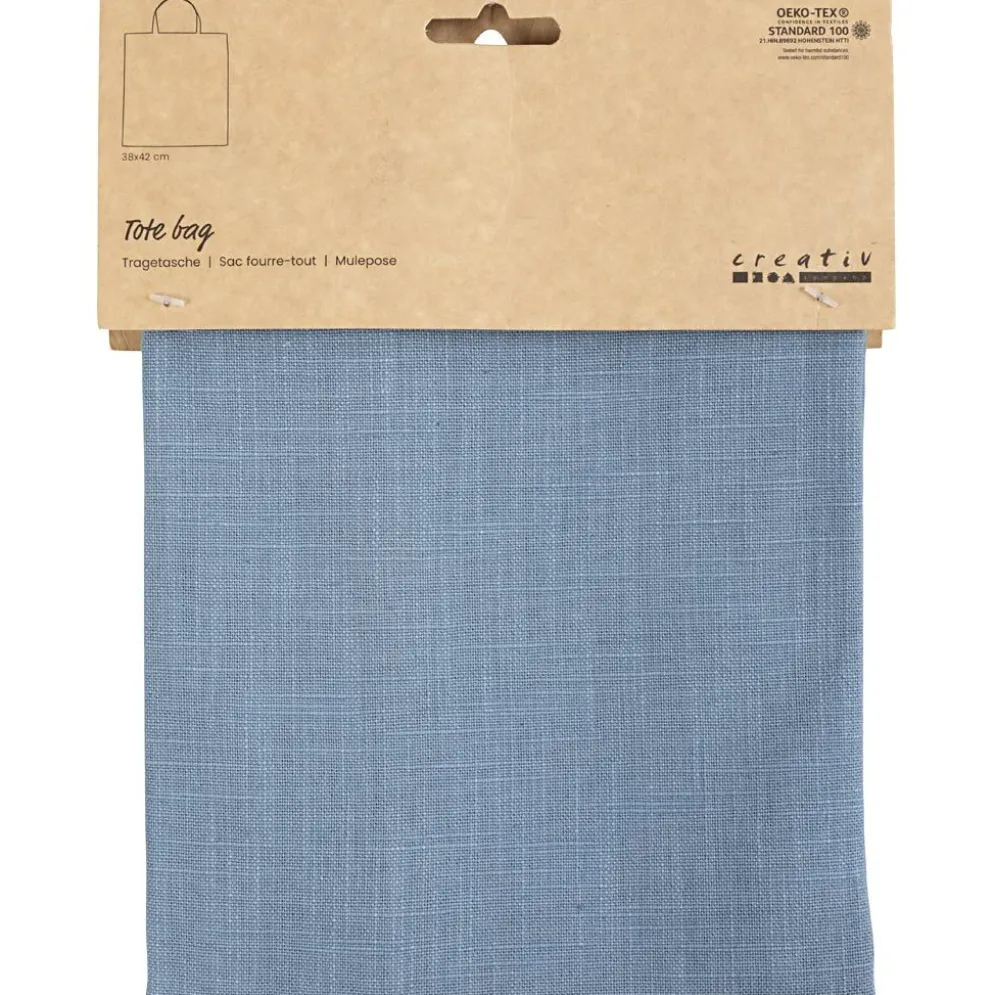 Tote bag, stl. 38x42 cm, 185 g, duvblå, 1 förp.