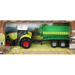 Traktor med ljus och ljud, L: 35 cm, stl. 1:32, Innehållet kan variera , 2 delar/ 1 förp.