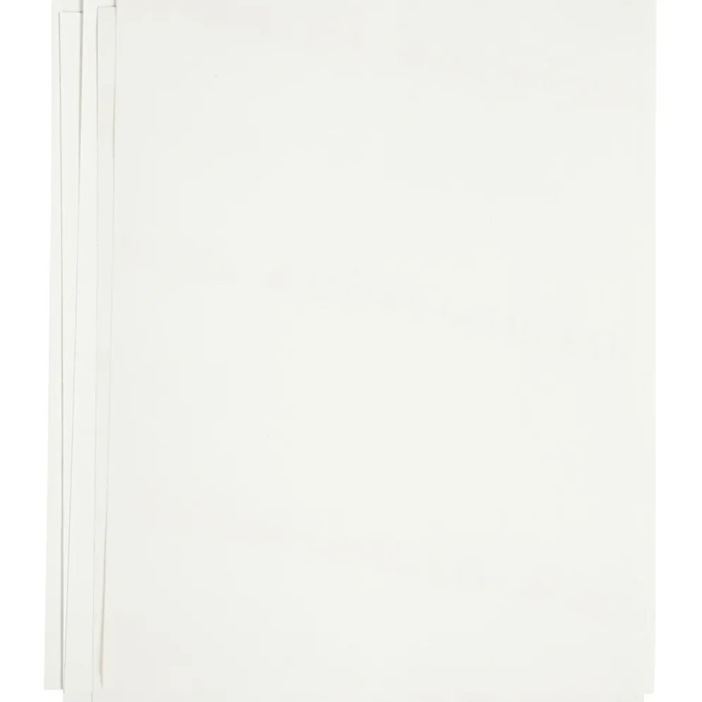 Transferark, ark 21,5x28 cm, till ljusa och mörka textilier, vit, 12 ark/ 1 förp.