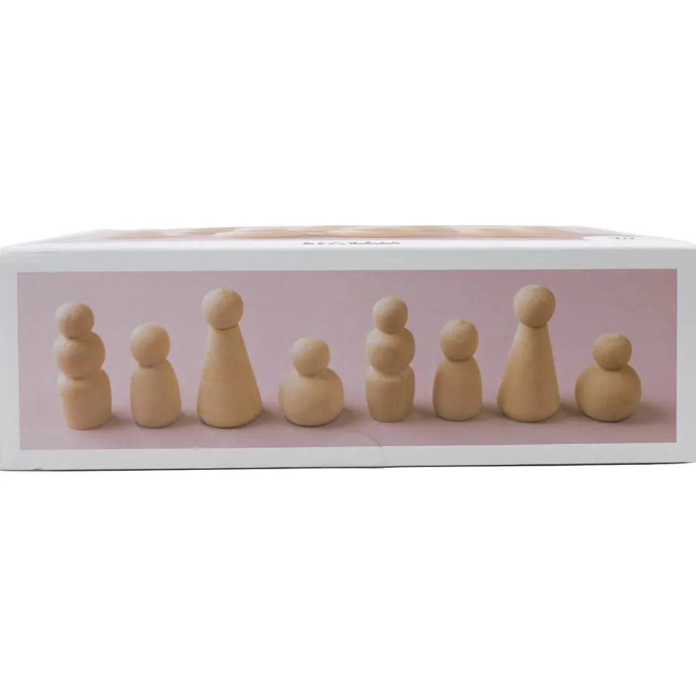 Träfigurskropp, H: 5-8 cm, 90 mix./ 1 förp.