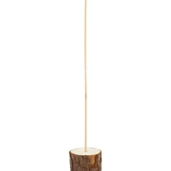 Träfötter med tillhörande pinne, H: 3 cm, Dia. 5 cm, 2 set/ 1 förp.