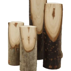 Trägren sågad i vinkel, H: 8+12 cm, Dia. 2,5-3,5 cm, 4 st./ 1 förp.