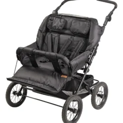 TRILLE Gamma Basic tvillingsittvagn, stl. 82x77x31 cm, svart, 1 st.